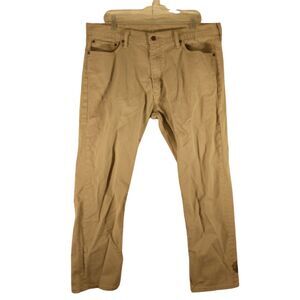 Levi's 513 jeans mens 38x30 beige slim fit straight leg stretch Strauss